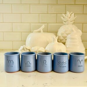 La Fermiere Limited Horoscope Edition Blue Clay Yogur Cups